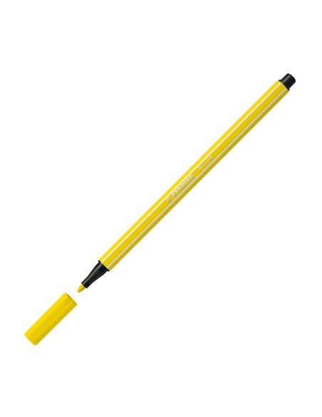  C/10 rotulador stabilo pen 24 amarillo limon nº24 punta 1,0 mm 